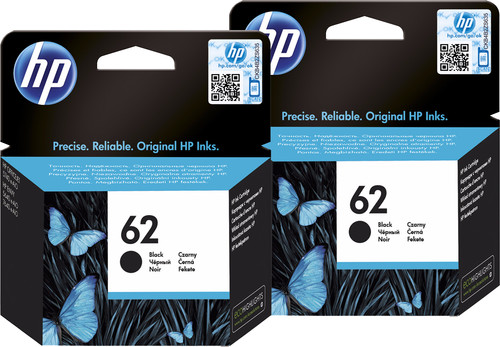 HP 62 Cartridges Zwart Duo Pack Main Image