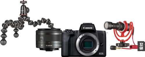 Canon EOS M50 Mark II Zwart Vlogger Kit Main Image