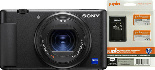 Sony ZV-1 Vlog + Jupio NP BX1 Battery Kit Main Image