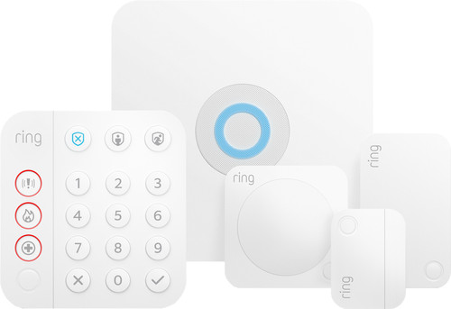 DE BESTE RING ALARMSYSTEEM MET 1 MAGNEETCONTACT EN 1 BEWEGINGSSENSOR