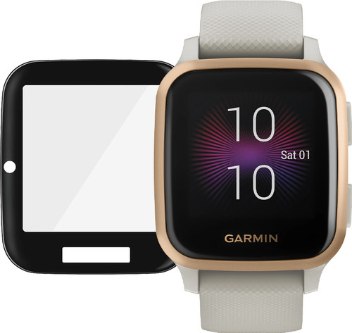 Garmin Venu Sq Music Beige/Rosé Goud + PanzerGlass Garmin Venu Sq Screenprotector Glas Main Image