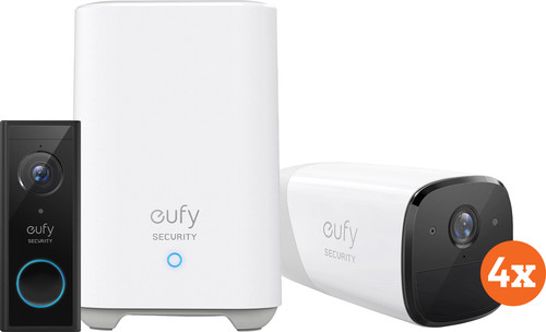 Eufy by Anker Eufycam 2 4-Pack + Video Doorbell Battery Main Image
