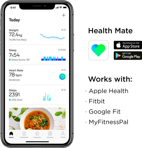 Withings Body + Zwart detail