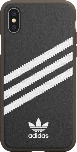 Adidas Apple Iphone X Xs Back Cover Leather Black White Coolblue Before 23 59 Delivered Tomorrow