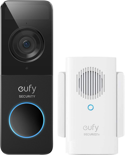 Vertellen Tijdreeksen Voorzien Eufy Video Doorbell Battery Slim - Coolblue - Voor 23.59u, morgen in huis