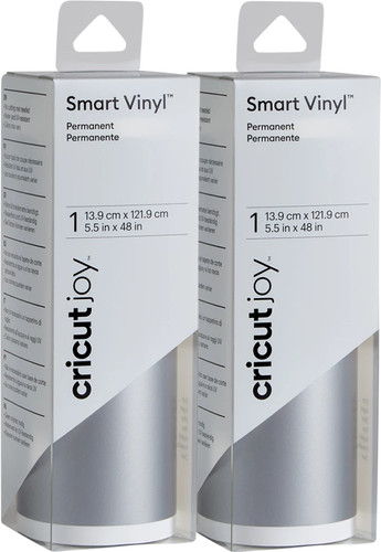 Cricut Joy Smart Vinyl Permanent 14x122 Silver 2-Pack Main Image