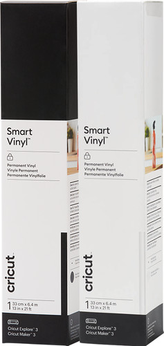 Cricut Smart Vinyl Permanent 33x640 Black and White Combo Pack Main Image