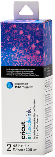 Cricut Infusible Ink Transfer Sheets 2-Pack (Purple Watercolor Splash) Main Image