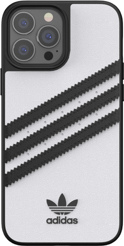 Adidas Apple Iphone 13 Pro Max Back Cover Leather Black White Coolblue Before 23 59 Delivered Tomorrow