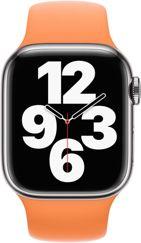 Apple Watch 42/44/45 mm Siliconen Sport Okergeel - Coolblue - Voor 23.59u, morgen in huis