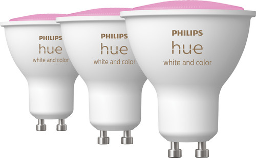 Philips Hue White & Colour GU10 6 Pack - White