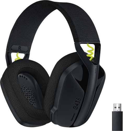Logitech G435 LIGHTSPEED Wireless Gaming Headset Zwart - Coolblue - Voor 23.59u, morgen huis