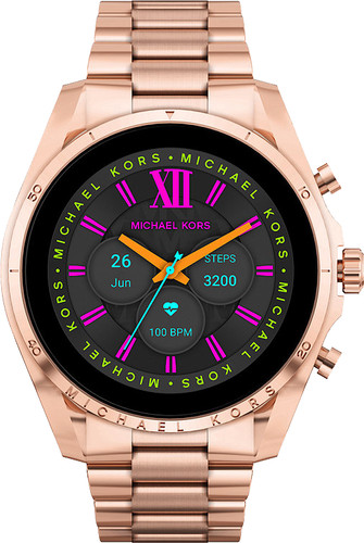 Michael Kors Gen 6 Bradshaw Display MKT5133 Rose Gold/Rose Gold 44mm -  Coolblue - Before 23:59, delivered tomorrow