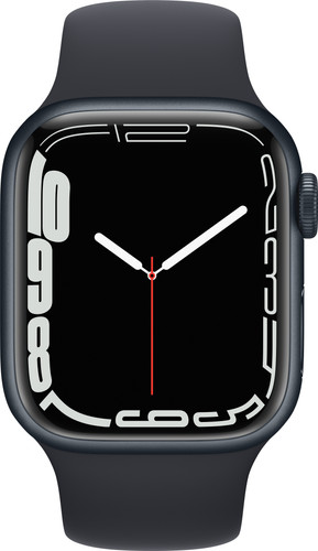 Apple Watch Series 7 41mm Black Aluminum Midnight Sport Band Main Image