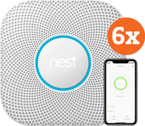 Google Nest Protect V2 Netstroom 6-pack Main Image