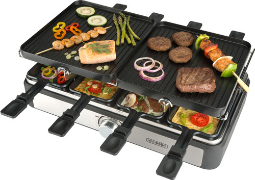 Bliksem Prooi oorsprong Bourgini Gourmette/Raclette/Grill Plus - 8 personen - Coolblue - Voor  23.59u, morgen in huis