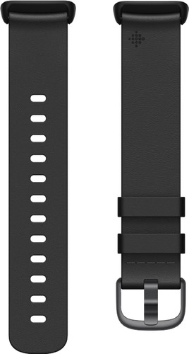 Fitbit Charge 6 5 Leather Strap Black S