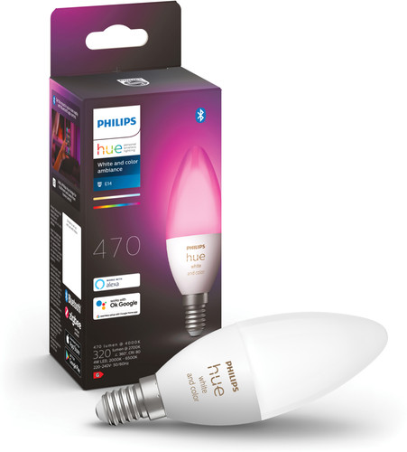 Misleidend zaterdag levenslang Philips Hue White and Color E14 Losse lamp - Coolblue - Voor 23.59u, morgen  in huis