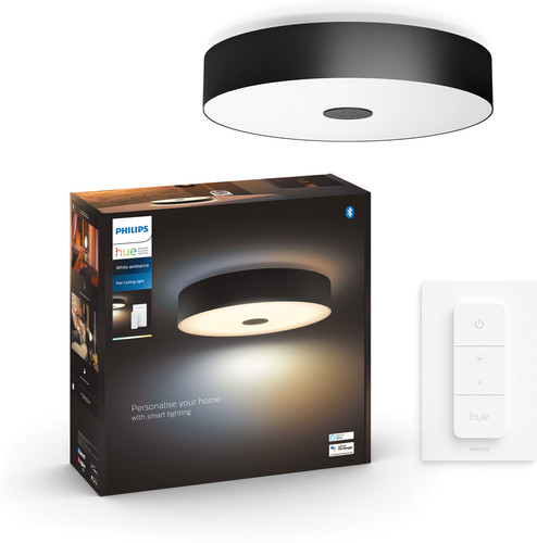 Philips Hue Fair Ceiling Lamp White Ambiance Black Coolblue Before 23 59 Delivered Tomorrow - Philips Hue Fair White Ambiance Smart Ceiling Suspension Light Led