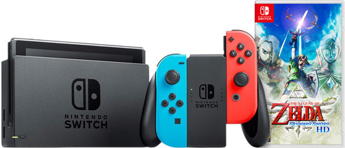 Nintendo Switch (2019) Rood/Blauw + Zelda: Skyward Sword HD Main Image
