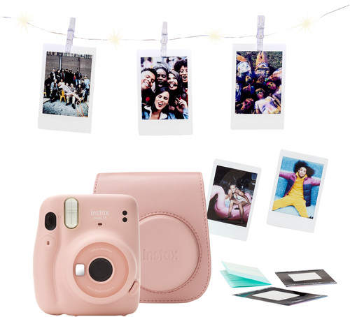 Fujifilm Instax Mini 11 Blush Pink Camera Bundle Main Image