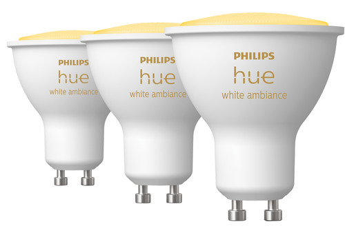 veiligheid Ongelofelijk Kalmerend Philips Hue White Ambiance GU10 3-pack - Coolblue - Before 23:59, delivered  tomorrow