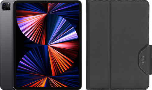 Apple iPad Pro (2021) 12.9 inches 128GB WiFi Space Gray + Targus VersaVu Book Case Black Main Image