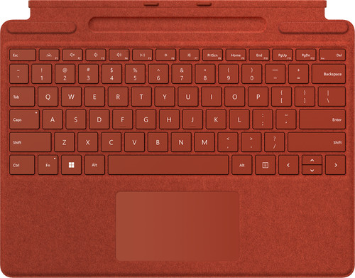 rol Augment knop Microsoft Surface Pro Type Cover Rood Qwerty - Coolblue - Voor 23.59u,  morgen in huis