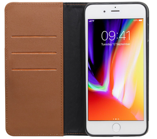 UEEBAI Custodia Flip In Pelle PU Per IPhone 7 Plus / 8 Plus - Portafoglio Con Slot E Supporto, Due Chiusure Magnetiche, Colore Oro Rosa - 2