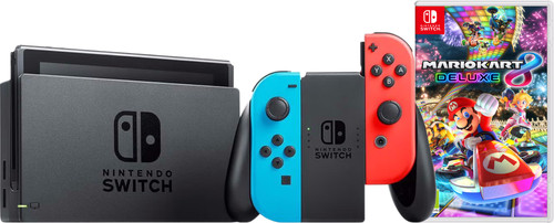 Nintendo Switch Red/Blue + Mario Kart 8 Deluxe Main Image