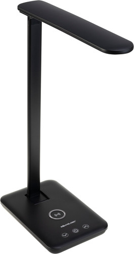 Praten tegen Vooroordeel opleggen Soundlogic Bureaulamp met 10W draadloze oplader Zwart - Coolblue - Voor  23.59u, morgen in huis
