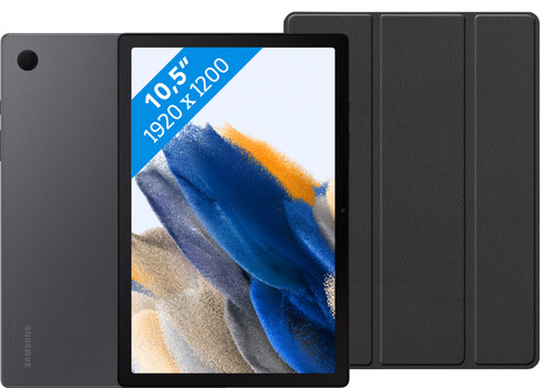 Doe alles met mijn kracht Misverstand In beweging Samsung Galaxy Tab A8 128GB Wifi Grijs + Just in Case Book Case Zwart -  Tablets - Coolblue