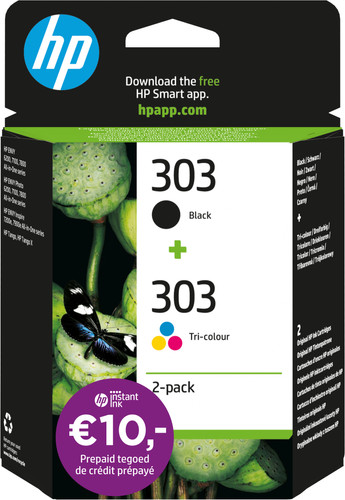 HP 303 XL Black & Tri-Colour Original Ink Cartridges, Pack of 2, Instant  Ink Compatible