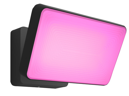 Philips hue white and colour ambiance deals led discover black garden floodlight