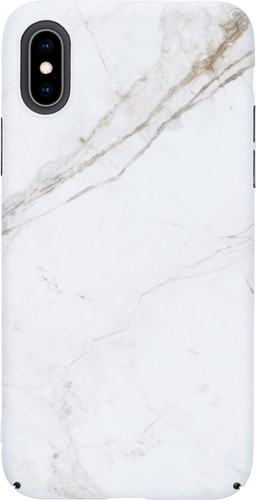 BlueBuilt White Marble Hard Case Apple iPhone Xs / X Back - Coolblue Voor morgen in huis