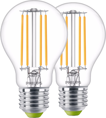 Philips LED Filament Light - 2.3W - E27 - Warm White Light 2-pack Main Image