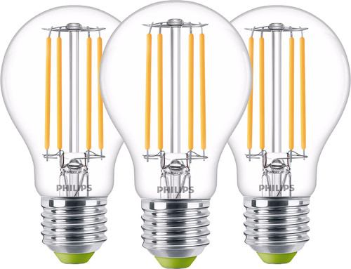 Philips LED Filament Light - 2.3W - E27 - Warm White Light 3-pack Main Image