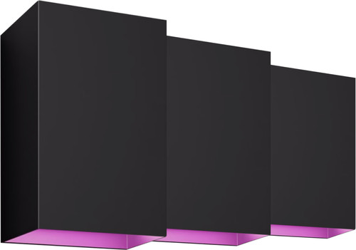 DE BESTE PHILIPS HUE RESONATE MUURLAMP WHITE AND COLOR ZWART 3-PACK