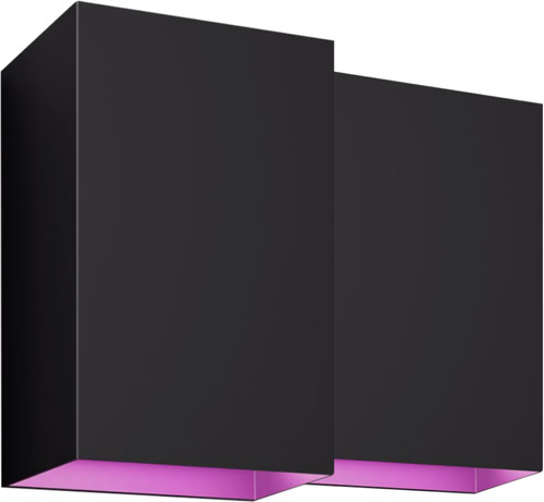 DE BESTE PHILIPS HUE RESONATE MUURLAMP WHITE AND COLOR ZWART DUO PACK
