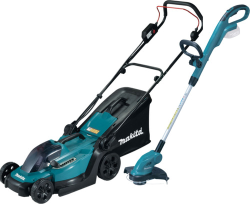 - DE BESTE MAKITA GRASMAAIER EN TRIMMER: MAKITA DLM330RT + MAKITA DUR181Z INCLUSIEF 5,0 Ah ACCU (1X)