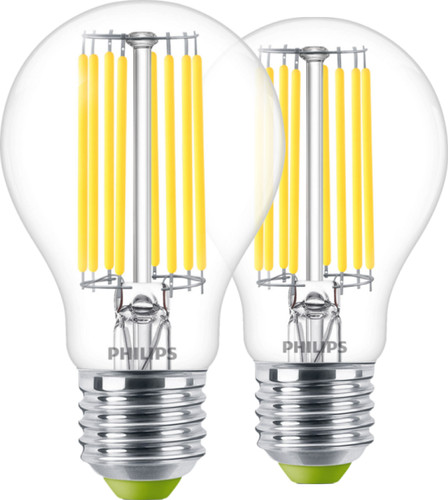 Philips LED Filament Light - 4W - E27 - Warm White Light 2-pack Main Image