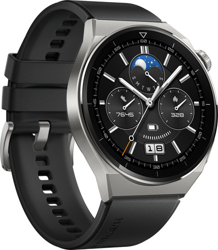 Huawei Watch GT 3 Pro Titanium Active Black 46mm - Coolblue