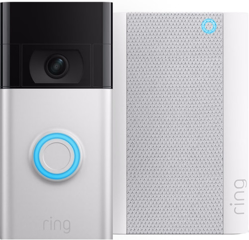 Ring Video Doorbell Gen. 2 Nickel + Chime Pro Main Image