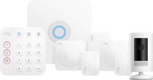 Ring Alarmsysteem met 4 sensoren + Stick Up Cam Wit - Coolblue - Voor ...