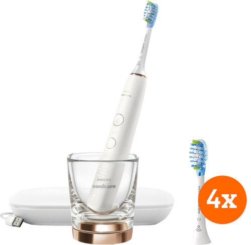 Philips Sonicare DiamondClean 9000 HX9911/94 + Brush Attachments (4 units) Main Image