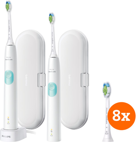 Philips Sonicare ProtectiveClean 4300 HX6807/35 + Optimal White Brush Attachments (8 units) Main Image