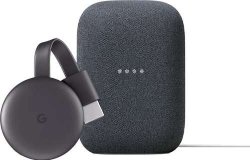 Google Chromecast V3 + Google Nest Audio Charcoal Main Image