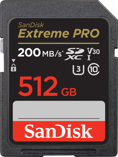 SanDisk SDXC Extreme Pro 512GB 200MB/s Main Image