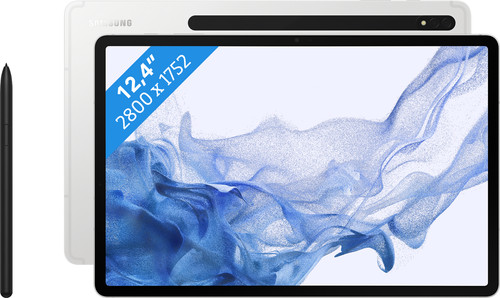 Samsung Galaxy Tab S8 12.4 inch Wifi Zilver - - Voor 23.59u, morgen in huis