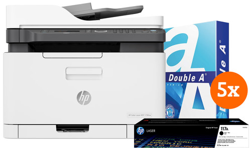 HP Color Laser MFP 179fnw + 1 Extra Black Toner Cartridge + 2500 Sheets ...